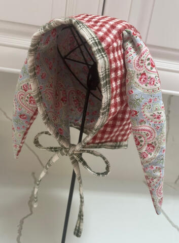 gingham bonnet
